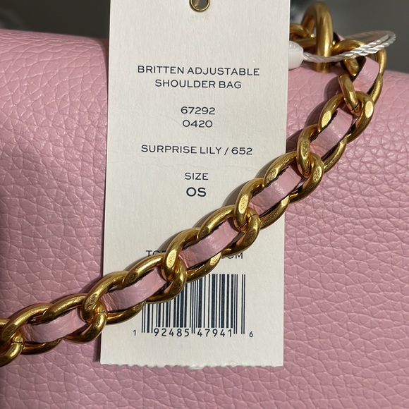 Tory Burch Britten Adjustable Shoulder Bag Set-Wallet—Surprise Lily/652 - Picture 4 of 16